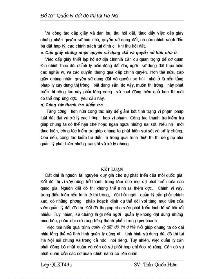 image for page Quản lý đất đô thị tại Hà Nội.