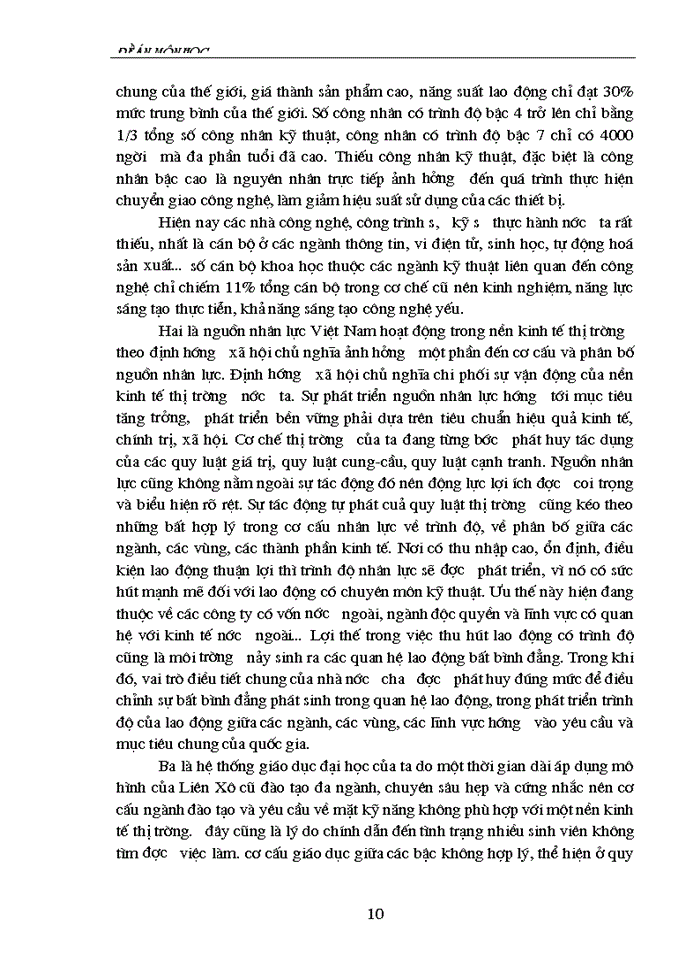image for page Kế hoạch hoá phát triển nguồn nhân lực ở Việt Nam và giải pháp thực hiện.