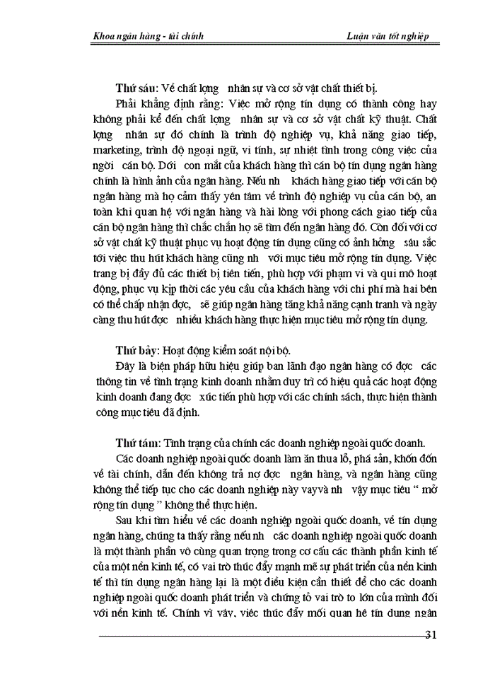 image for page Giải pháp mở rộng tín dụng đối với các doanh nghiệp ngoài quốc doanh tại chi nhánh ngân hàng nông nghiệp và phát triển nông thôn Láng Hạ