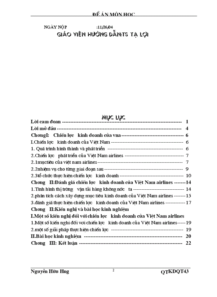 image for page Chiến lược kinh doanh của việt nam airlines