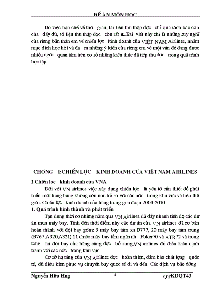 image for page Chiến lược kinh doanh của việt nam airlines
