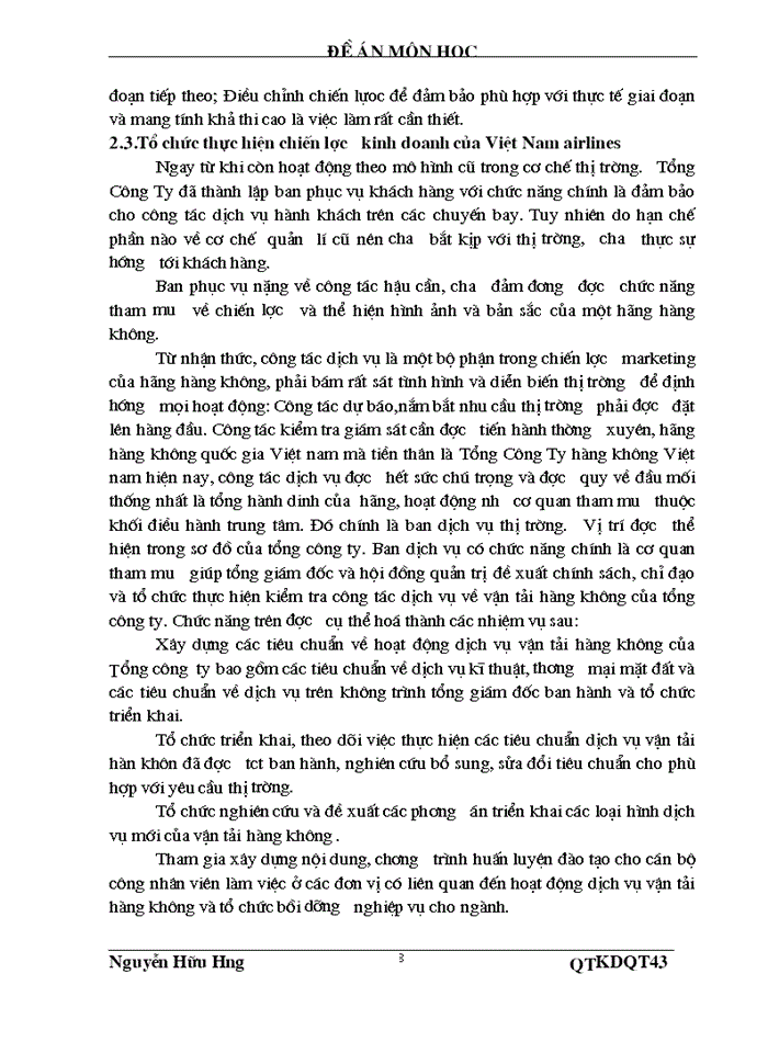 image for page Chiến lược kinh doanh của việt nam airlines