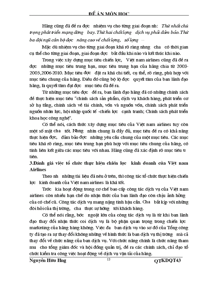 image for page Chiến lược kinh doanh của việt nam airlines