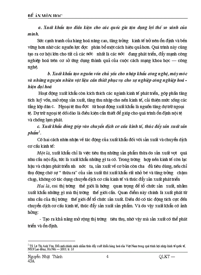 image for page Quản lý Nhà nước đối với hoạt động xuất khẩu trong điều kiện hội nhập