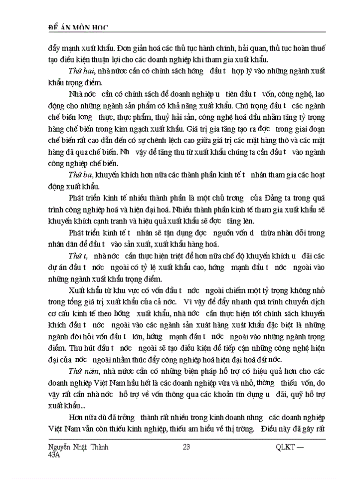 image for page Quản lý Nhà nước đối với hoạt động xuất khẩu trong điều kiện hội nhập