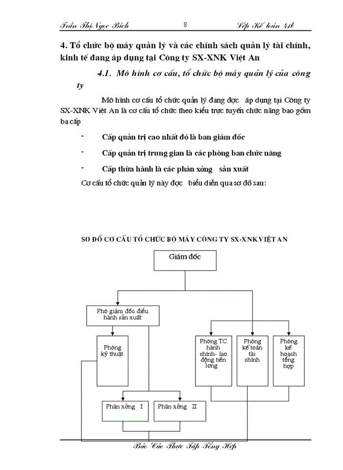 image for page Một số ý kiến nhận xét về công tác kế toán tại công ty sản xuất- xuất nhập khẩu Việt An.