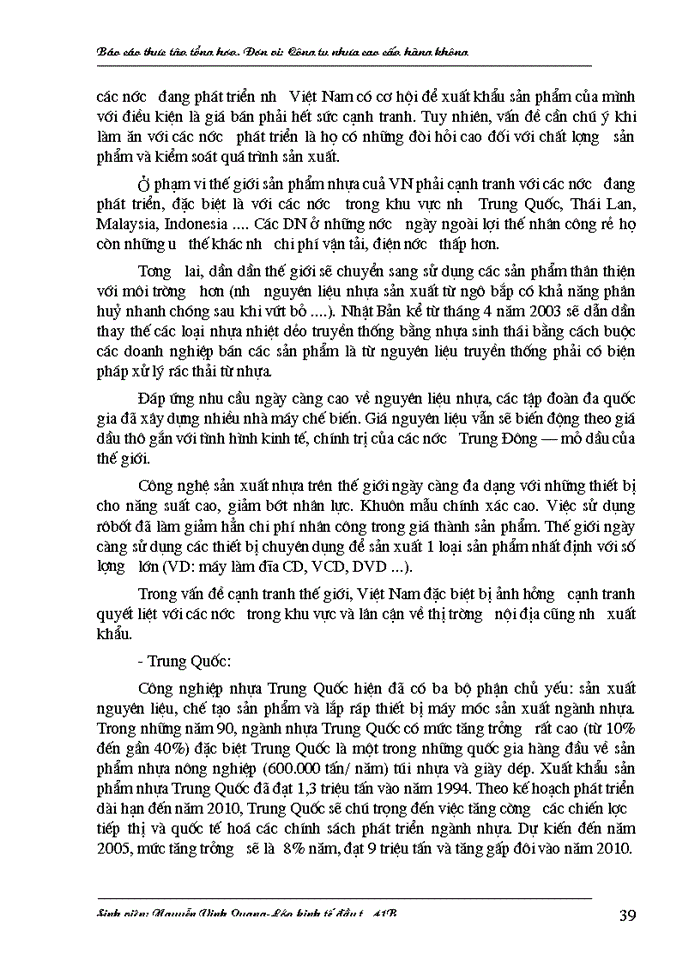 image for page Báo cáo thực tập tổng hợp Công ty nhựa cao cấp hàng không