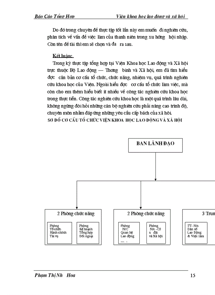image for page Báo cáo tổng hợp Viện Khoa học lao động và xã hội