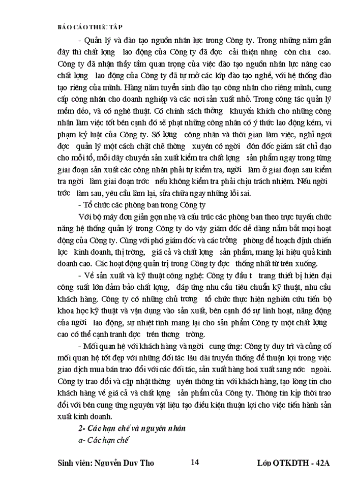 image for page các hoạt động quản trị của Công ty Thăng Long - TALIMEX trong thời gian qua