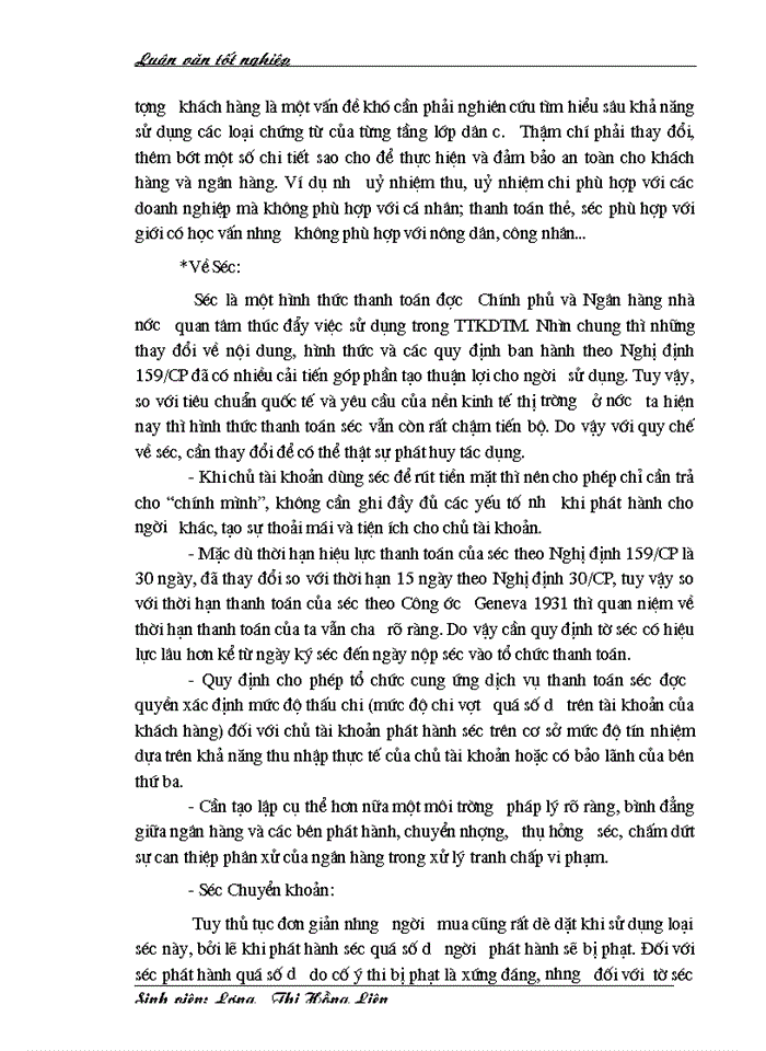 image for page Một số giải pháp nhằm mở rộng hoạt động thanh toán không dùng tiền mặt tại Chi  nhánh NHNo & PTNT Thăng Long.