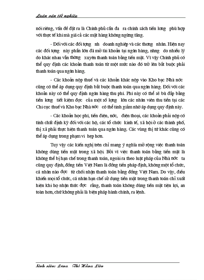 image for page Một số giải pháp nhằm mở rộng hoạt động thanh toán không dùng tiền mặt tại Chi  nhánh NHNo & PTNT Thăng Long.