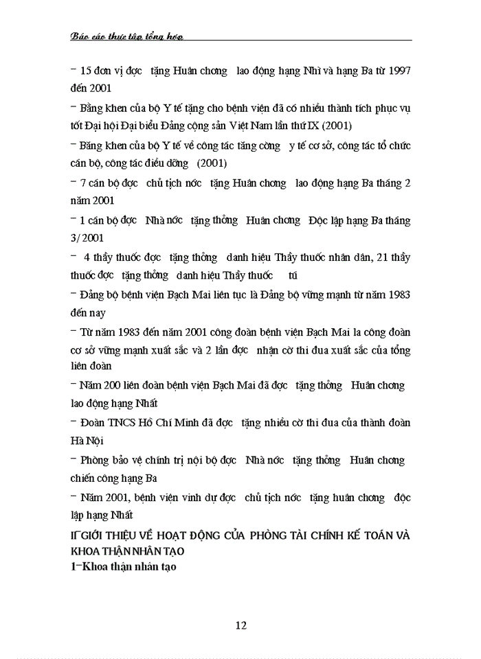 image for page Báo cáo tổng hợp Phòng kế toán bệnh viện Bạch Mai