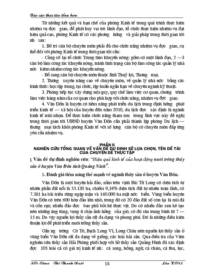 image for page Một số giải pháp nhằm nâng cao hiệu quả kinh tế trong nuôi trồng thủy sản ở huyện Vân Đồn.