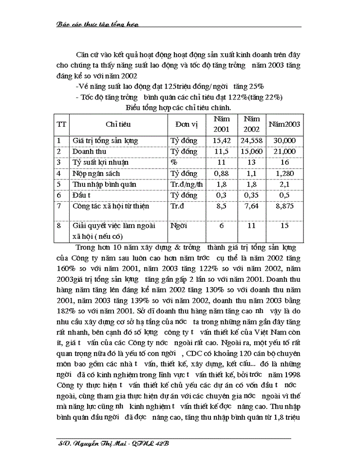 image for page Báo cáo tổng hợp của Công ty Tư Vấn Thiết kế Xây dựng(CDC)